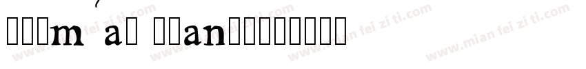 Jhumas Orange字体转换